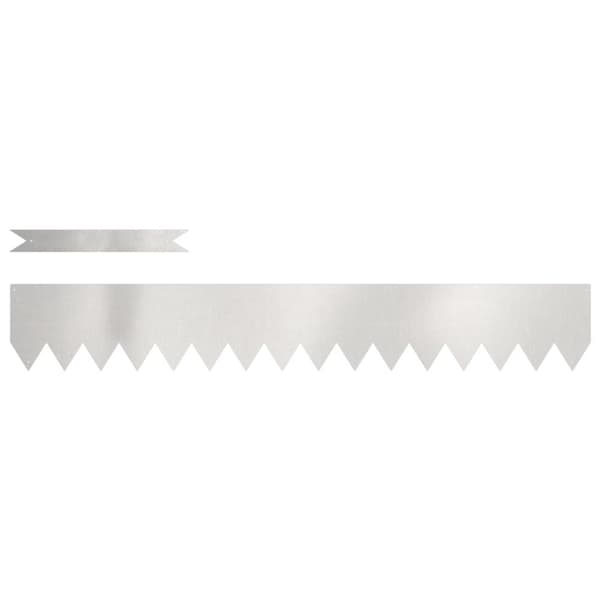 vidaXL Rustfrit stål 100 x 0.5 x 15 cm Holdbar Havestak Andet