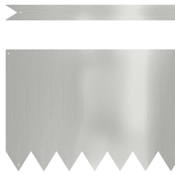 vidaXL Gresskanter 50 stk 100x0,5x30 cm Galvanisert Stål