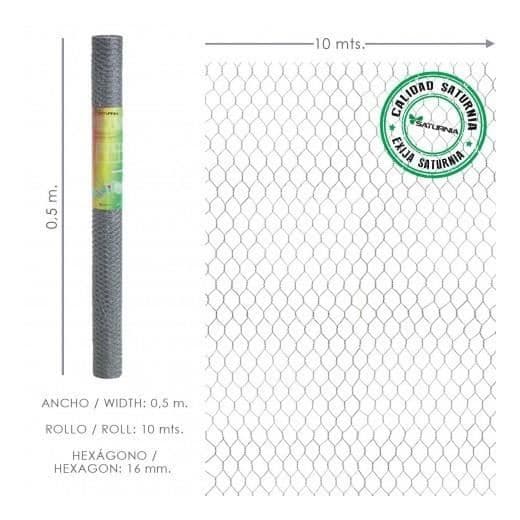 Triple twist mesh 16 - Bredd 50 Cm. Rulla 10 meter Hushållsbruk