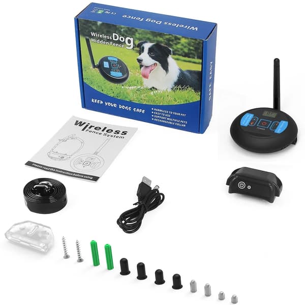 Trådlöst Hundstängsel System, 200m Kontrollradie, Vattentålig Design,För 1 Hund