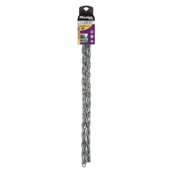 Master Lock 8018EURD Härdat stål fyrkantig länk flexibel vinylkedja
