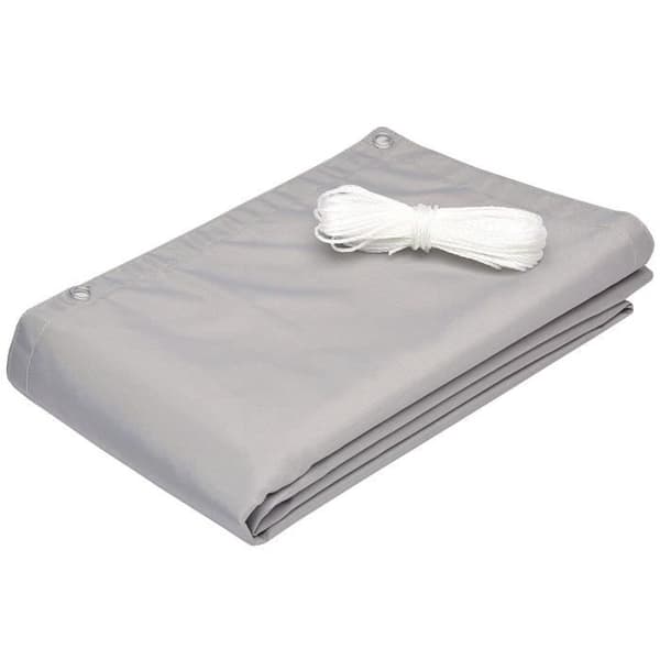 Sol Royal Brise Vue Balkong 90x300 cm Grå med öljetter, sladdar, Vattentålig Väderbeständig 160 g/m² PES SolVision PB2