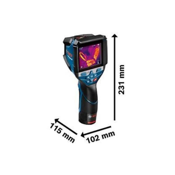 Värmekamera - BOSCH - GTC 600 C - Hög upplösning - Mätområde - 12V 2,0Ah batteri