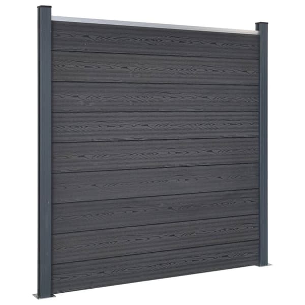 Staketpanel grå 872x186 cm WPC