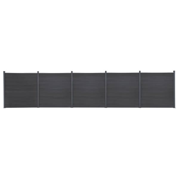 Staketpanel grå 872x186 cm WPC