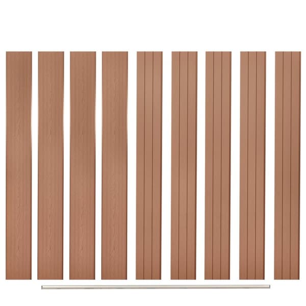 Staketbrädor reserv 9 st WPC 170 cm brun