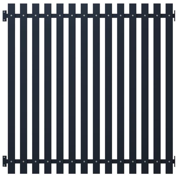 Staketpanel antracit 170,5x170 cm pulverlackerat stål