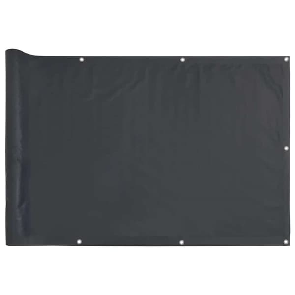 Insynsskydd för balkong antracit 300x90 cm PVC