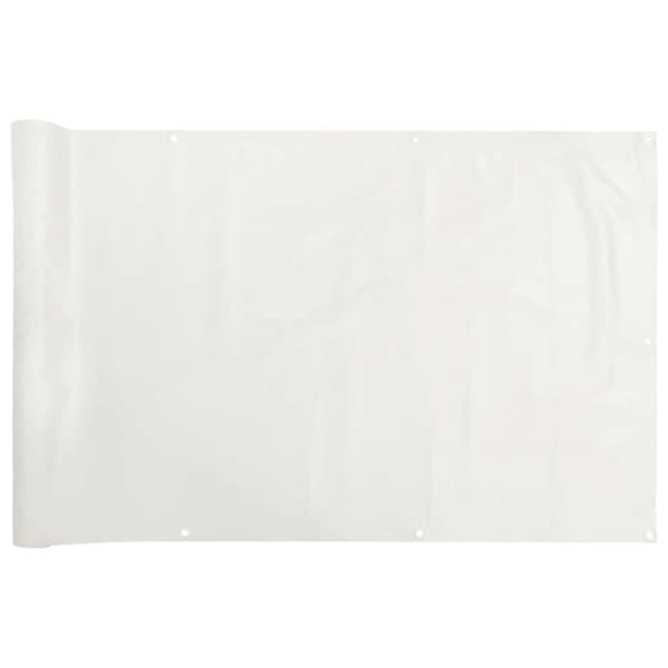 Insynsskydd för balkong vit 400x75 cm PVC