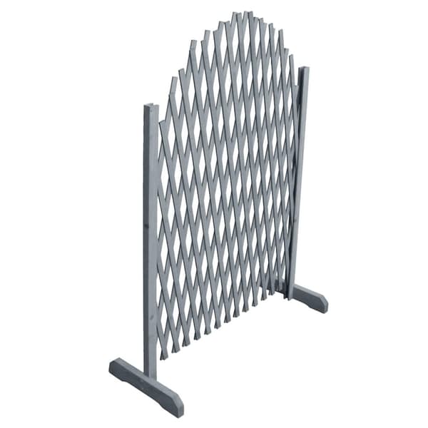 Spaljéstaket massivt granträ 1,8x1 grå
