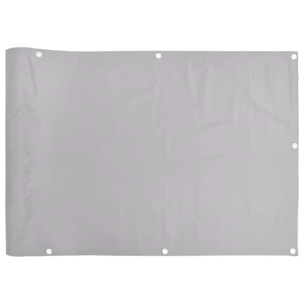 Insynsskydd för balkong grå 400x120 cm PVC