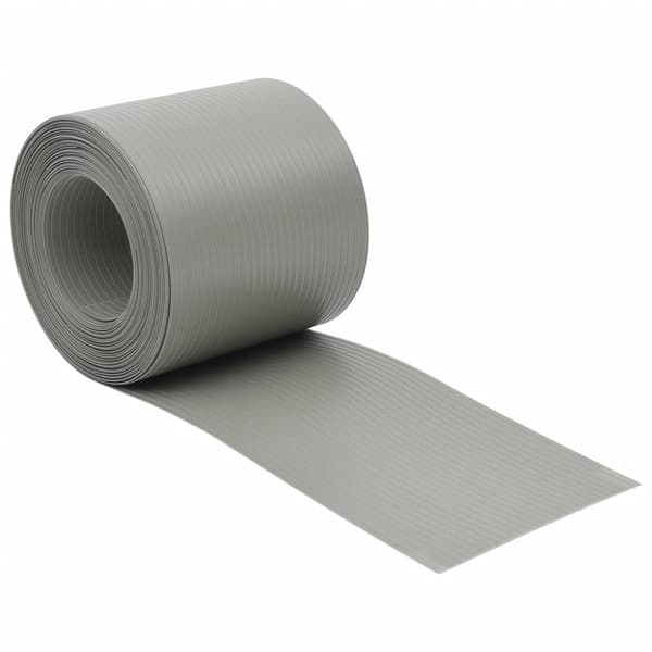 Insynsskydd för trädgården 10 st PVC 252,5x19 cm stengrå
