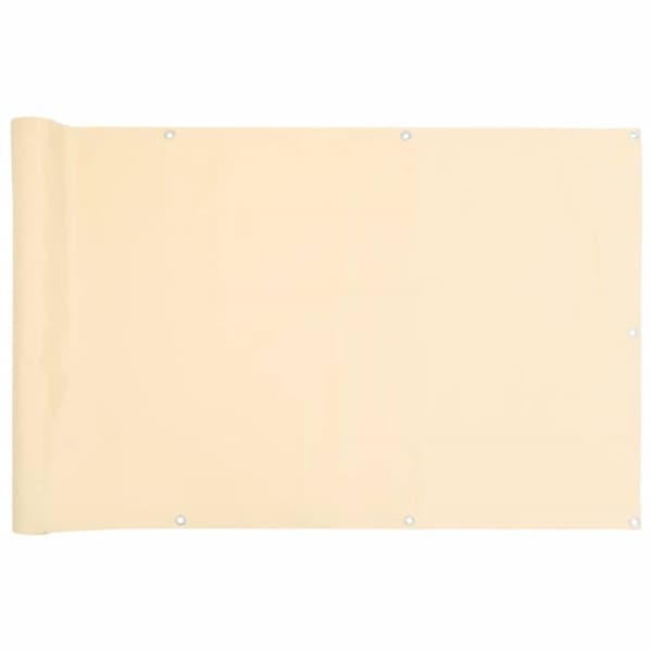 Insynsskydd för balkong gräddvit 500x120 cm PVC