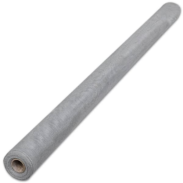 Insektsnät aluminium 100x1000 cm silver