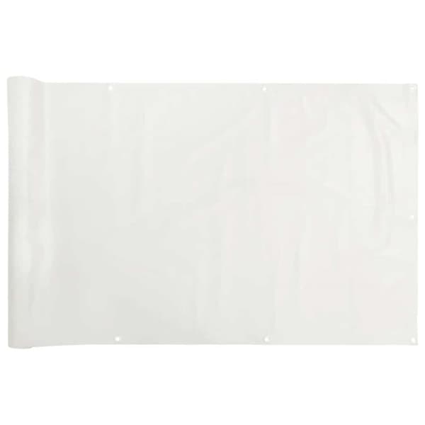 Insynsskydd för trädgården vit 1000x120 cm PVC