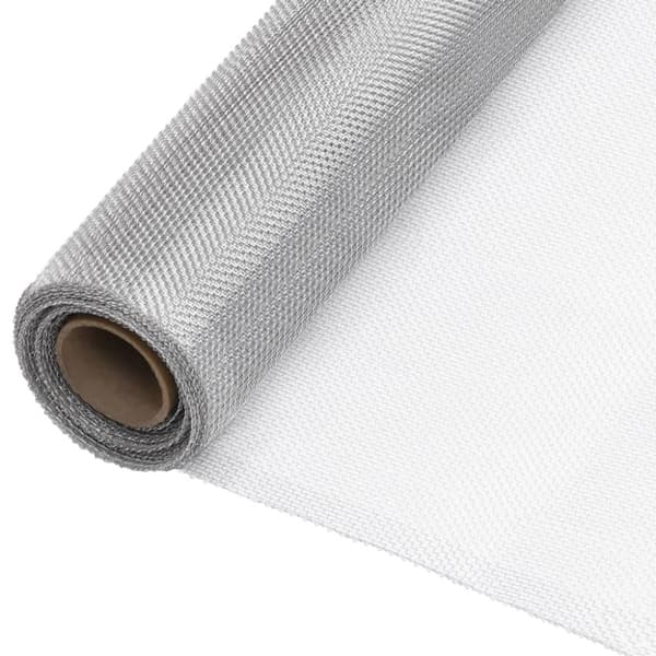 Insektsnät aluminium 80x2000 cm silver