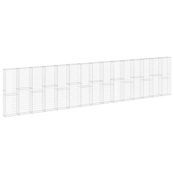 Gabionmur galvaniserat stål 900x30x200 cm