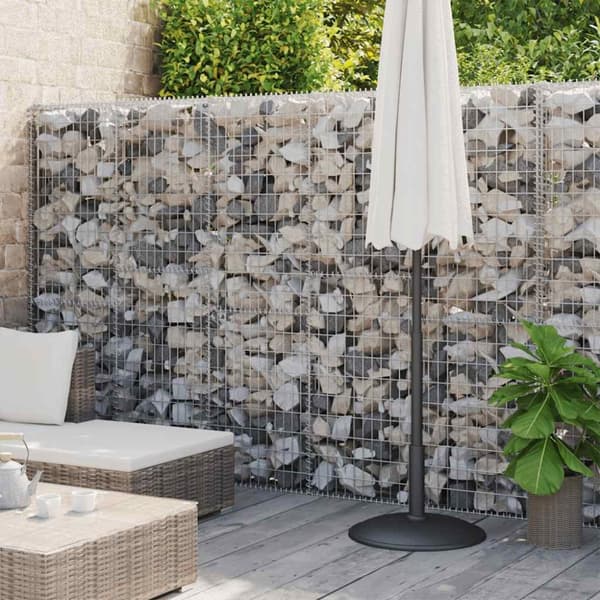 Gabionmur galvaniserat stål 900x30x200 cm