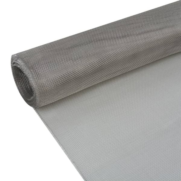Insektsnät rostfritt stål 100x1000 cm silver
