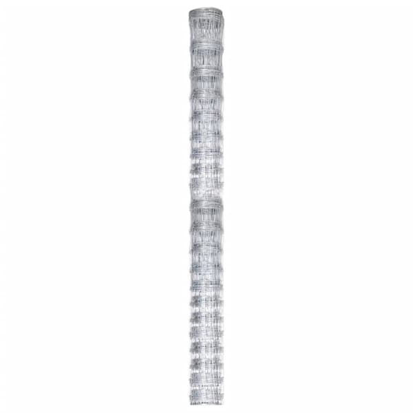 Fårstängsel galvaniserat stål 50x1,25 m silver