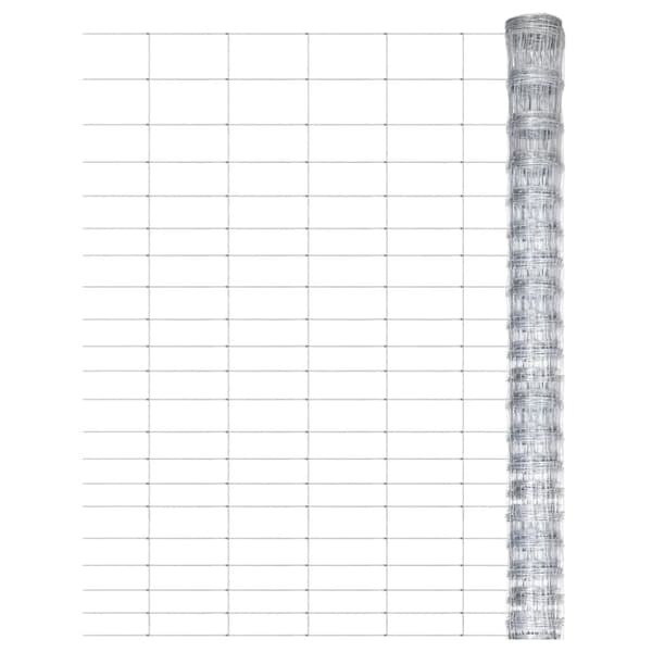 Fårstängsel galvaniserat stål 50x1,25 m silver