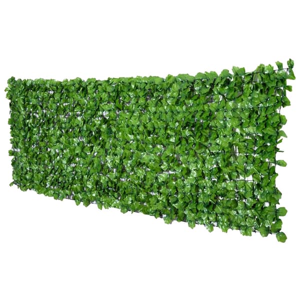 Kunstig Hækkefence, Udendørs Brug, Bladstil,300x0x150 cm, Lys grøn