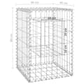 Miniatyrbilde 7 av 7: vidaXL Gabionstolper 2 stk 40x40x60 cm jern