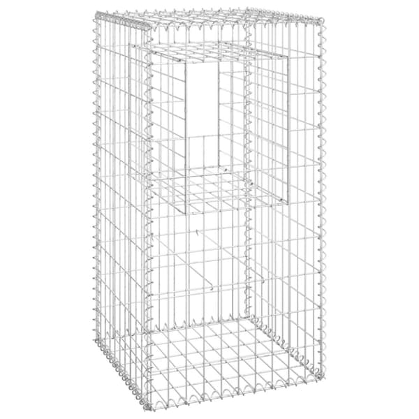 vidaXL gabionkurve 2 stk. 50x50x100 cm jern