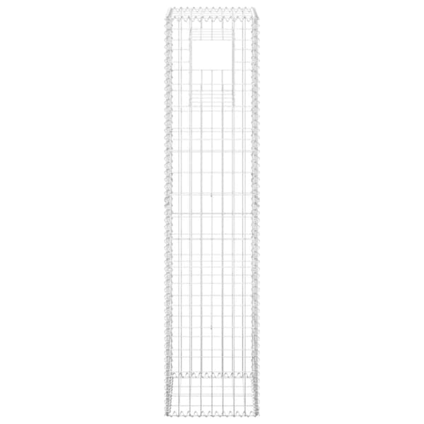 vidaXL Gabionstolpe 40x40x180 cm jern