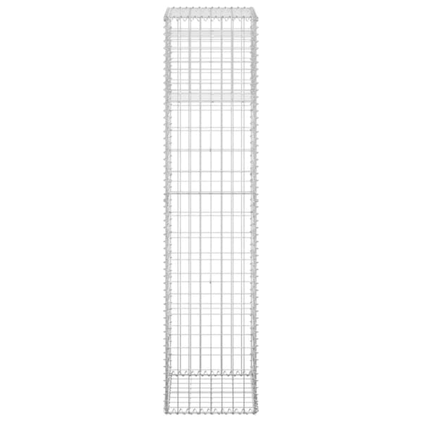 vidaXL Gabionstolpe 40x40x180 cm jern