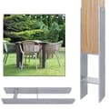 Miniatyrbild 1 av 4: XMTECH 2 st H-ankare 121MM stolpfäste, pergola stolpbas, staket stödankare i varmgalvaniserat för carportar