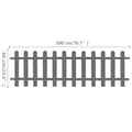 Miniatyrbillede 6 af 6: vidaXL stakit 200x60 cm WPC -  Stakitter
