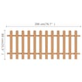 Miniatyrbillede 6 af 6: The Living Store stakit 200x80 cm WPC -  Stakitter