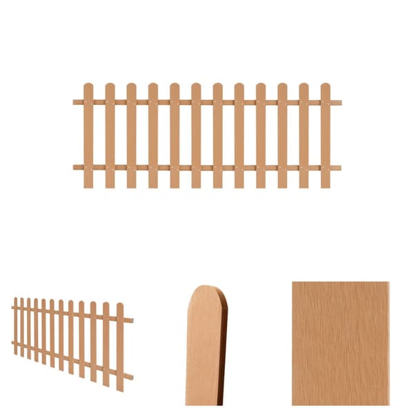 The Living Store stakit 200x80 cm WPC -  Stakitter
