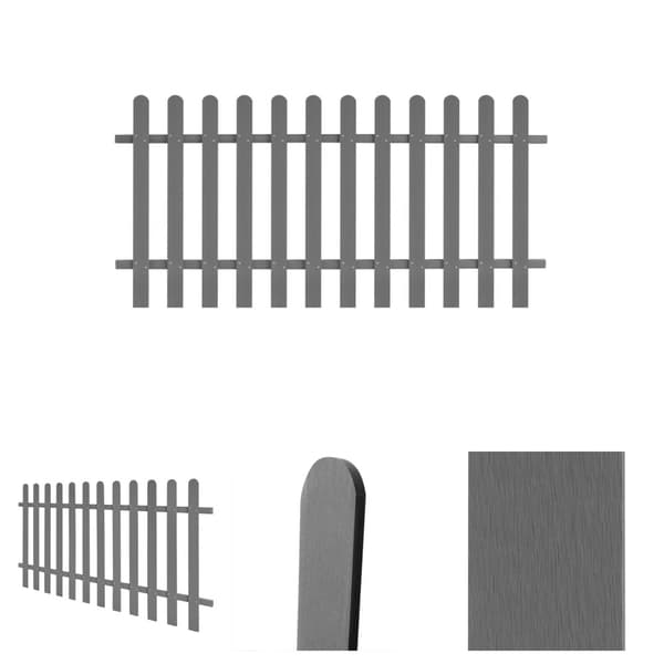 The Living Store stakit 200x100 cm WPC -  Stakitter