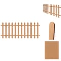Miniatyrbillede 1 af 6: Stakitter - Living stakit 200x80 cm WPC