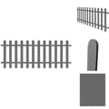 Miniatyrbillede 1 af 6: Stakitter - Living stakit 200x80 cm WPC