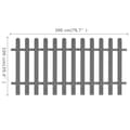 Miniatyrbillede 6 af 6: Stakit 200x100 cm WPC - Stakit - Stakitter - Home & Living