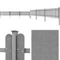 Miniatyrbillede 1 af 6: Stakit med stolper 3 stk. WPC 600x60 cm - Stakit - Stakitter - Home & Living