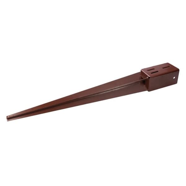 Stödpelare - FIXMAN - 602010 - 75x75x750 mm - Galvaniserat Stål - Färg Brun