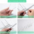 Miniatyrbild 4 av 5: Stainless steel bird-proof spikes, steel bird-proof spikes, pigeon defense, bird repellent, bird-proof spikes, 5 pcs