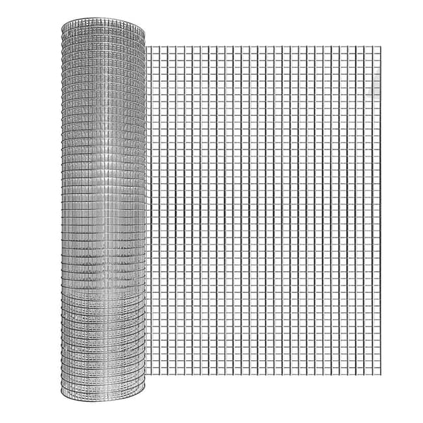 Trädgårdstrådsgaller, 48 tum x 100 fot, Metallmaterial, 1/2 tum nät,48tumX100fot