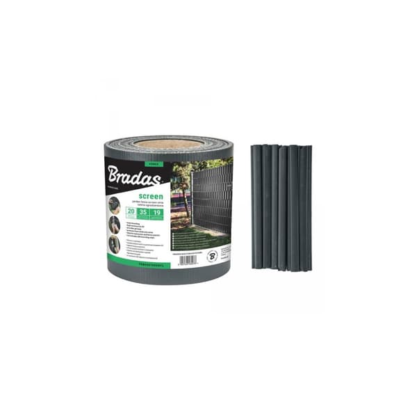Havehegn skærmliste 19cm x 35m, 450g/m² grå