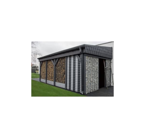 Havehegn skærmliste SOLID 19cm x 26m, 1200g/m² grå