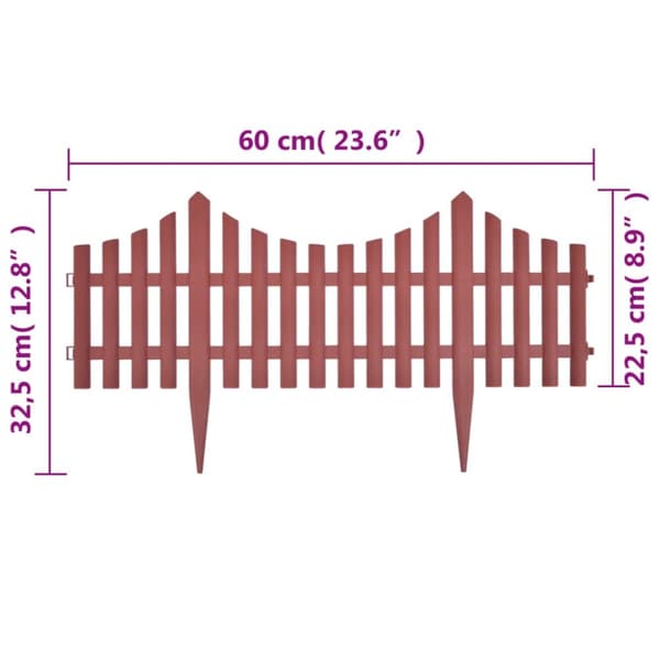 bedhegn 17 stk. 10 m brun