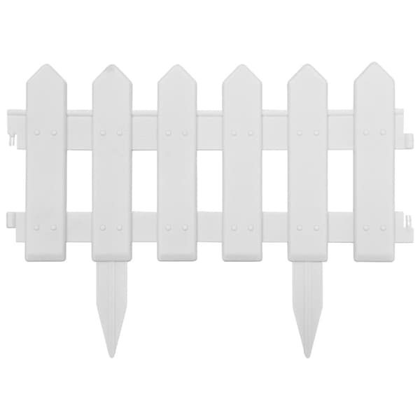 bedhegn 25 stk. 10 m PP hvid