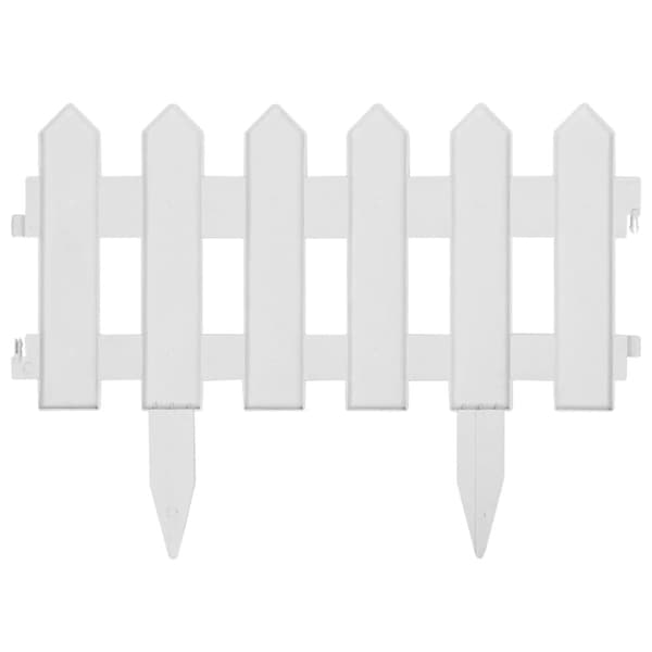 bedhegn 25 stk. 10 m PP hvid
