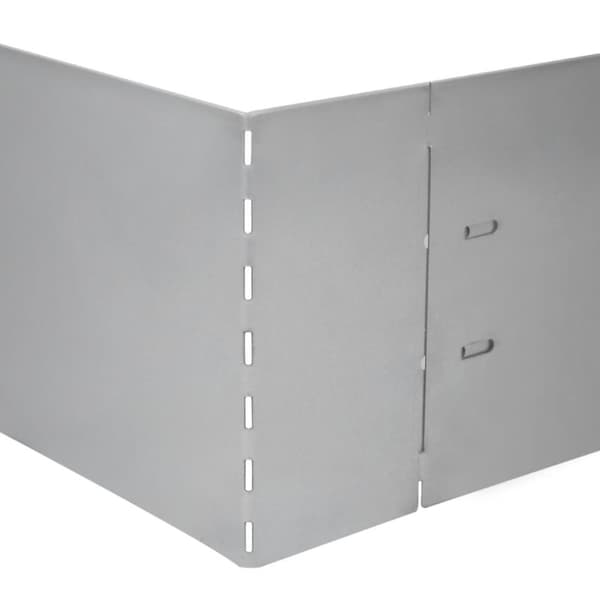 fleksibel bedkant 20 stk. 100x14 cm galvaniseret stål