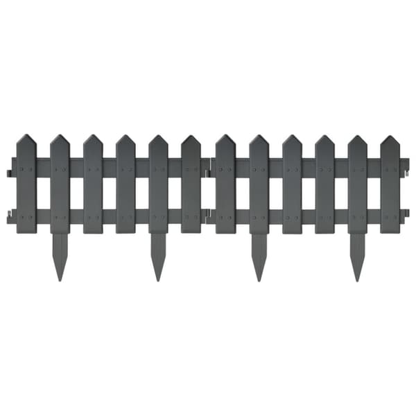 bedhegn 25 stk. 10 m PP antracitgrå