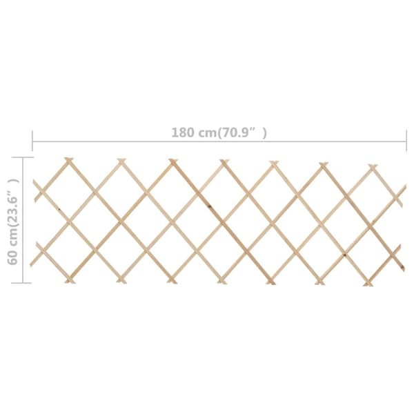 espalierhegn 5 stk. 180x60 cm massivt fyrretræ